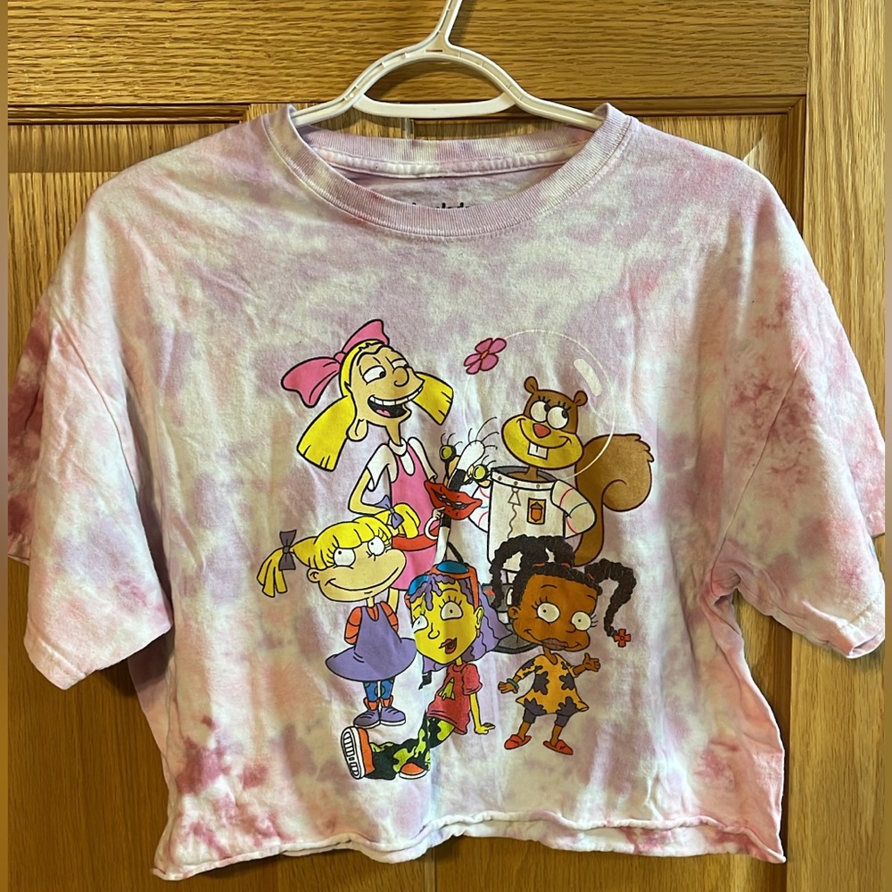 Nickelodeon Multi-Girl Character Crop Top